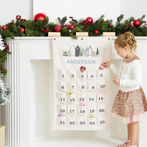Large Hanging Advent Calendar Etsy Large Hanging Advent Calendar Etsy