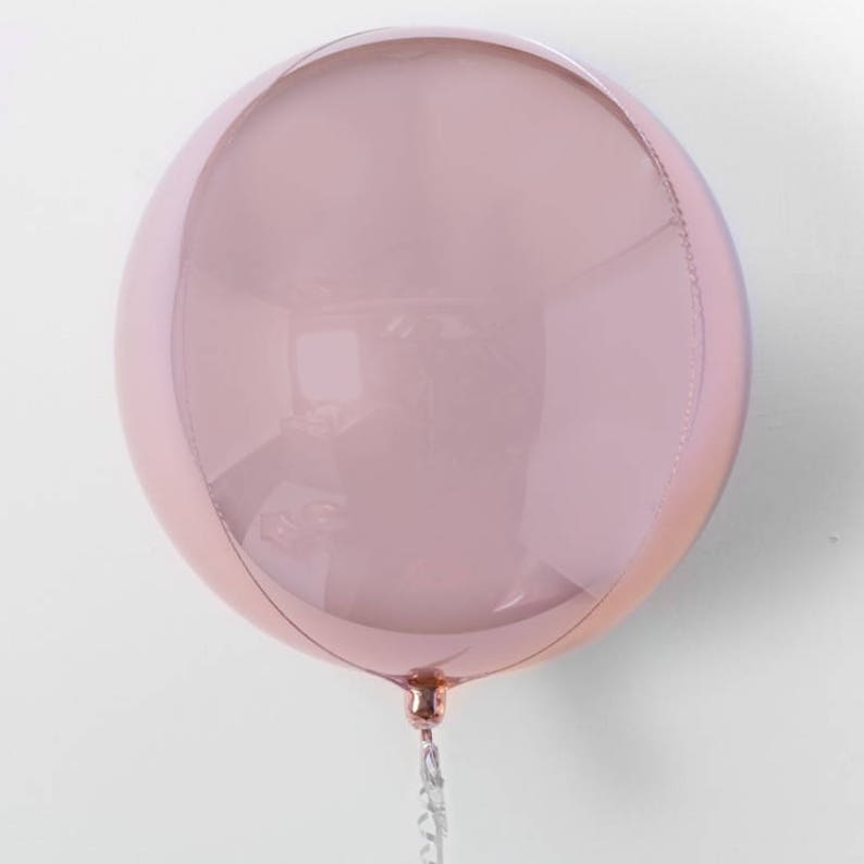 Metallic Balloon Orb Rose Gold Foil Sphere Balloon Rose Gold Shere Balloon Rose Gold Balloon Unique Balloon Circle Balloon,Orbz Balloon