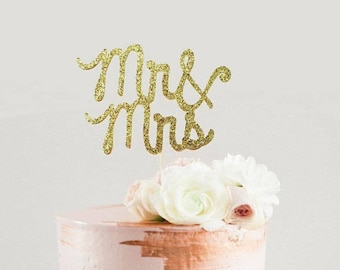 Gâteaux de mariage, mr et Mme gâteau, gâteau personnalisé, gâteau monogramme, gâteau personnalisé, gâteau de paillettes, m. et Mme