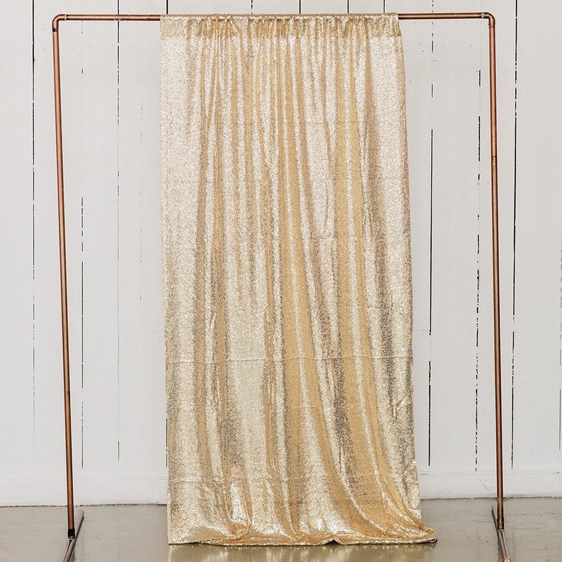 Gold Sequin Party Photo Backdrop, Wedding Backdrop, Party backdrop, Step and repeat, photo booth, photo backdrop,Sparkle backdrop,head table image 3