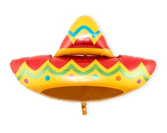 Fiesta Sombrero Mylar Ballon, 41" Fiesta Party Ballon, Kaktus-Party-Dekor, Fiesta Ballons, Fiesta Party Thema, Fiesta Party Dekor, Mexiko