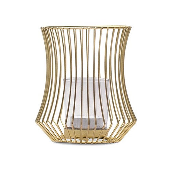 2 Small Gold Candle Holder Centerpiece Gold Candle Holder Etsy