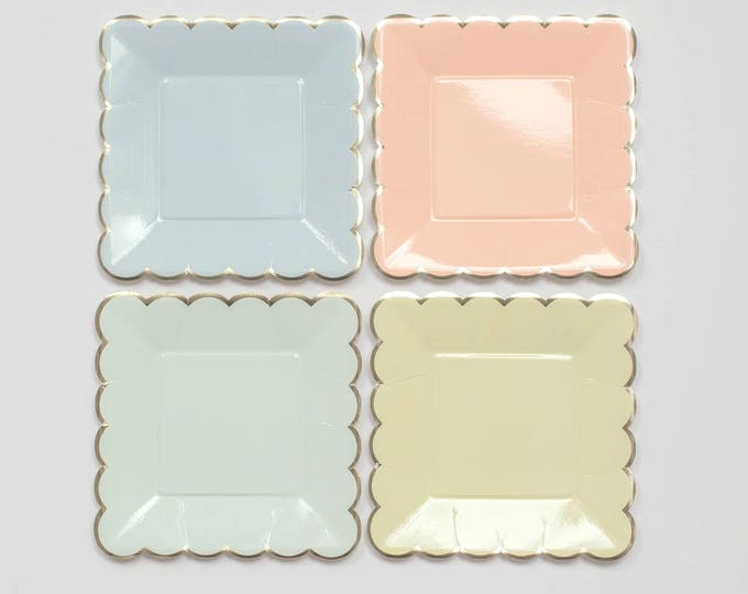 PASTEL Party Paper Plates Party Plates Meri Meri Pastel Etsy