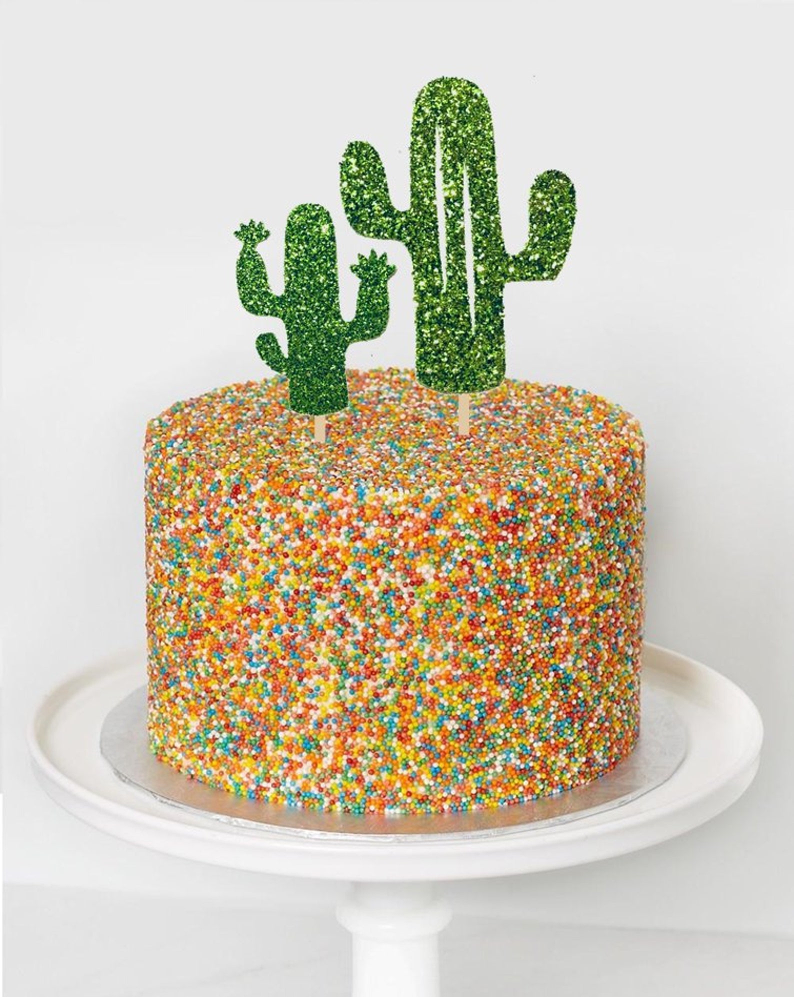Cactus Cake Topper Boho Cake Topper Cactus Birthdayboho Etsy