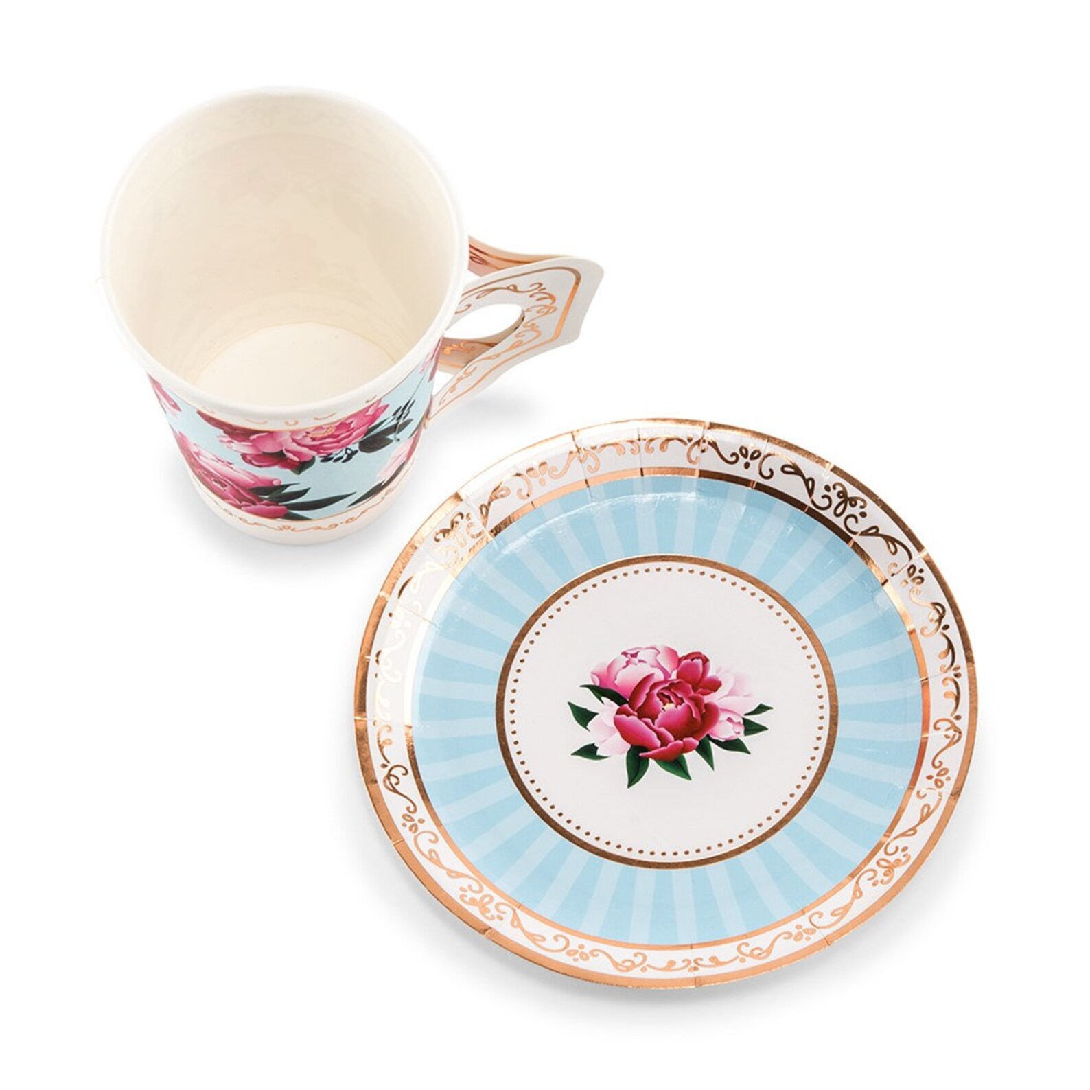 Paper Tea Cup and Saucer Garden Tea Party Paper Cups Tea - Etsy