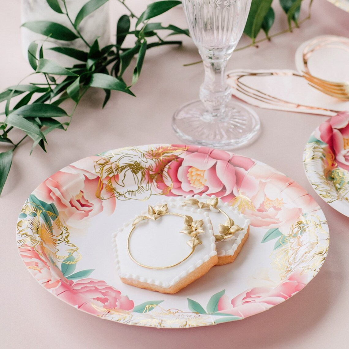 Floral Paper Plates Garden Tea Party Party Paper Etsy