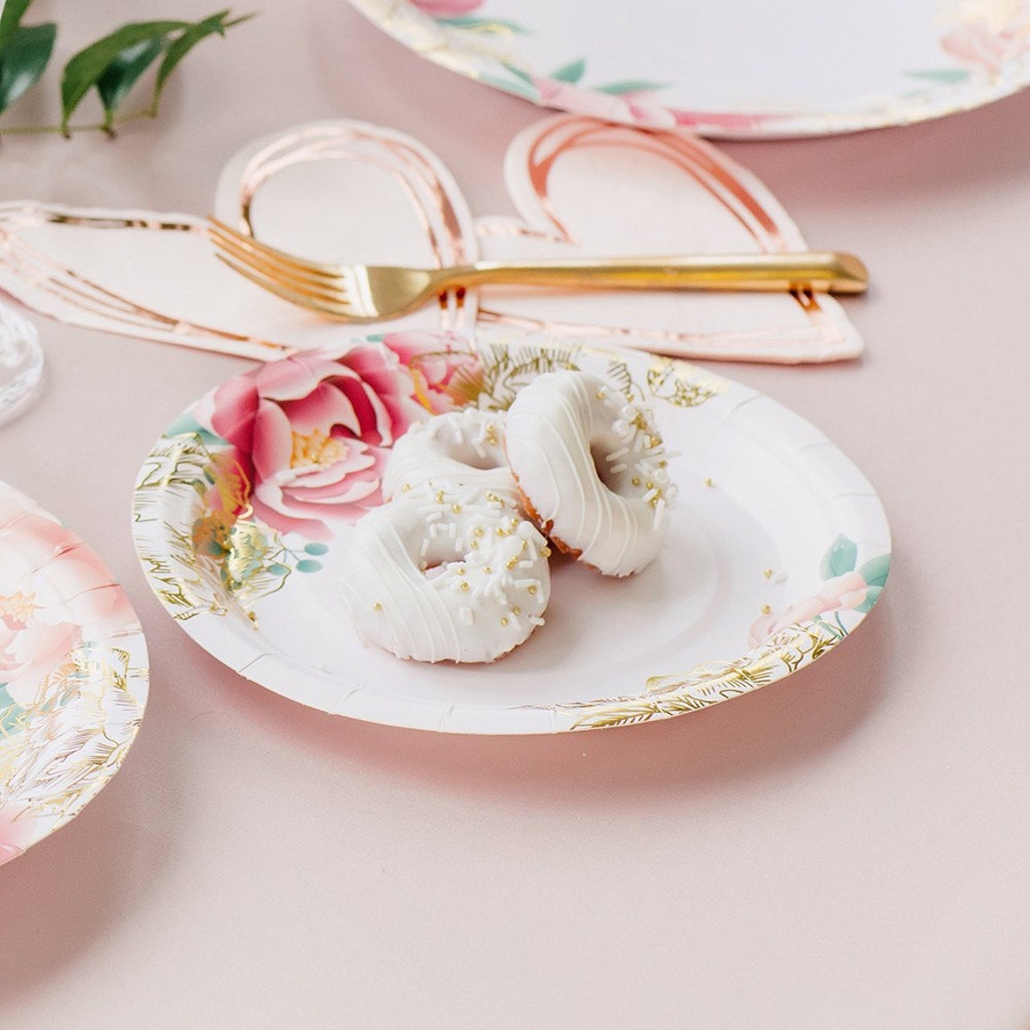 Small Floral Paper Plates Garden Tea Party Party Paper Etsy