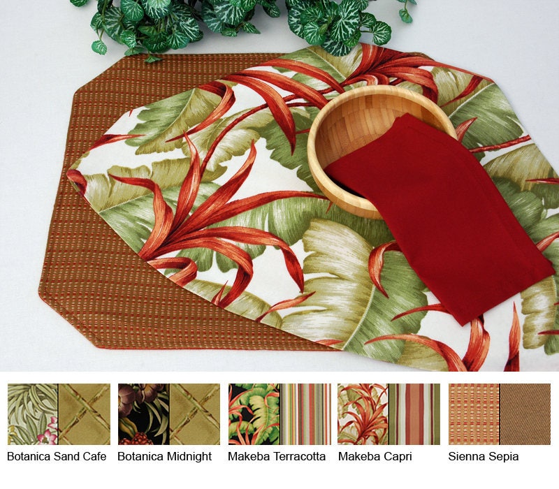 Outdoor Collection Reversible Wedge Placemat Set of 2 Etsy