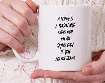 Citan de amistad regalos para mujer, amistad, amigos regalo de cumpleaños, un amigo es citar, taza de amigos, amistad taza de café, amigo citar