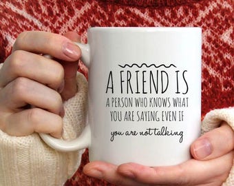 Qué es una taza de café amiga, taza de amigos, regalos de amistad para la mujer, cumpleaños regalo de amigos, taza de amistad, cita de amistad, cita de amigo