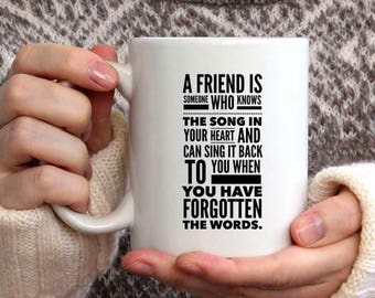 Taza de amigos, Cita de amistad, Definición de ideas de regalo de un amigo, Cumpleaños de regalo de amigos, Regalos de amistad para mujer, Taza de café de amistad