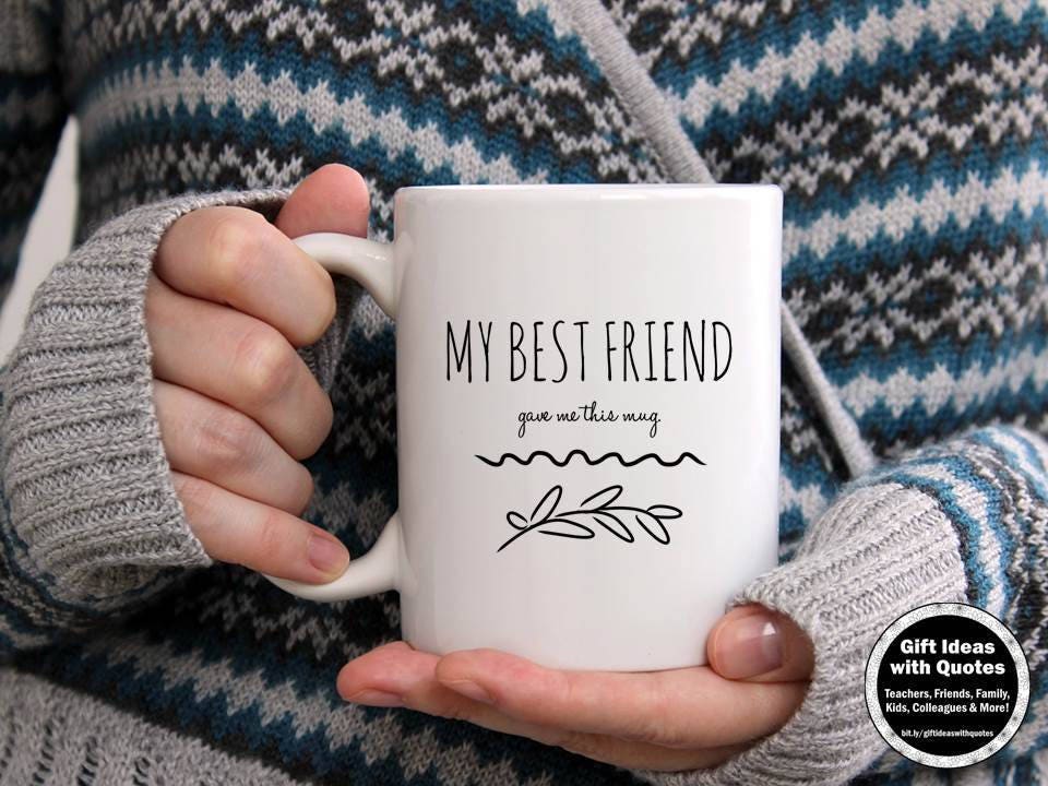 Best Friend Coffee Mug Long Distance, Funny Best Friend Coffee Cup, Gift  for Best Friend Mug, Best Friend Birthday Gift Idea, 11 oz, 15 oz.