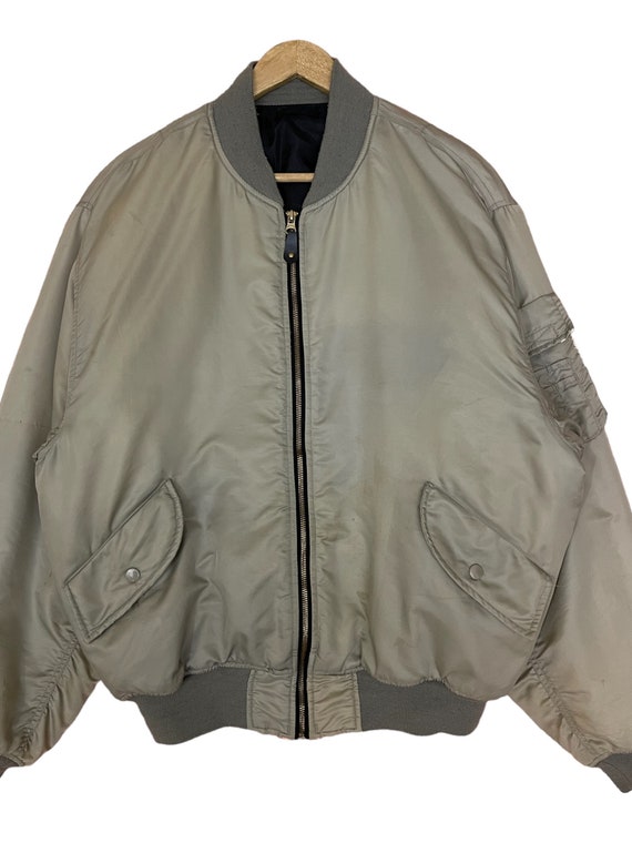 Rare !! Hot Sale !! Vintage bomber jacket militar… - image 4