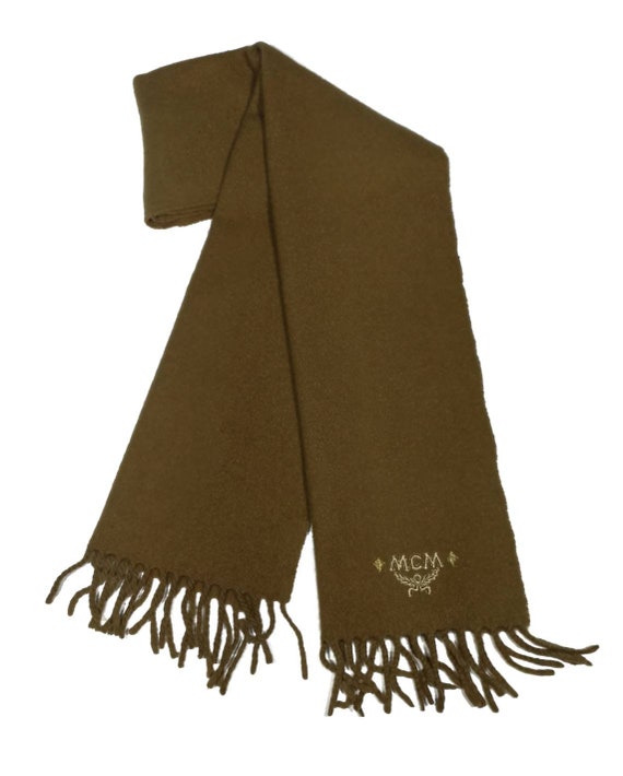 mcm wool scarf