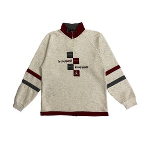 Hot Sale Vintage Le coq sportif sweatshirt embroidered logo sportswear dope hype