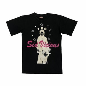 hot sale rare vintages sid vicious tshirt bad records united present the colts band tshirt activewear streetwear