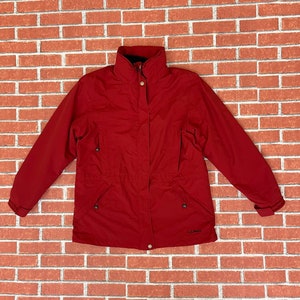 Vintage L.L. Bean jacket multiple pocket winter jacket cold weather jacket size large women activewear streetwear