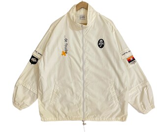 Jean Charles De Castelbajac 1980s Wool Abstract Face Jacket