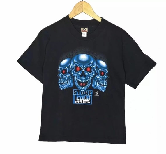 Vintage 90s Stone Cold Tshirt Bad to the Bonz Vintage Wwe Tshirt 