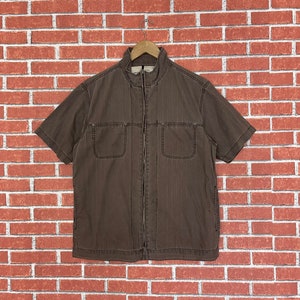 Vintage Airwalk jacket multiple pocket full zipper skateboarding jacket size large good condition / FREE Shipping /