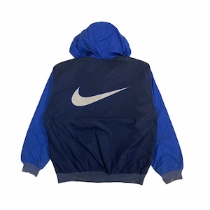 ウェア Vintage Nike Big Logo Reversible Jacket Vintage 90's Nike Reversible Jacket Big Logo Swoosh Navy Sz