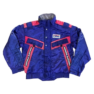 Hot Sale !! Vintage Honda Racing Jacket size large motorsports jacket multiple pocket // Buy 3 item get FREE shipping //