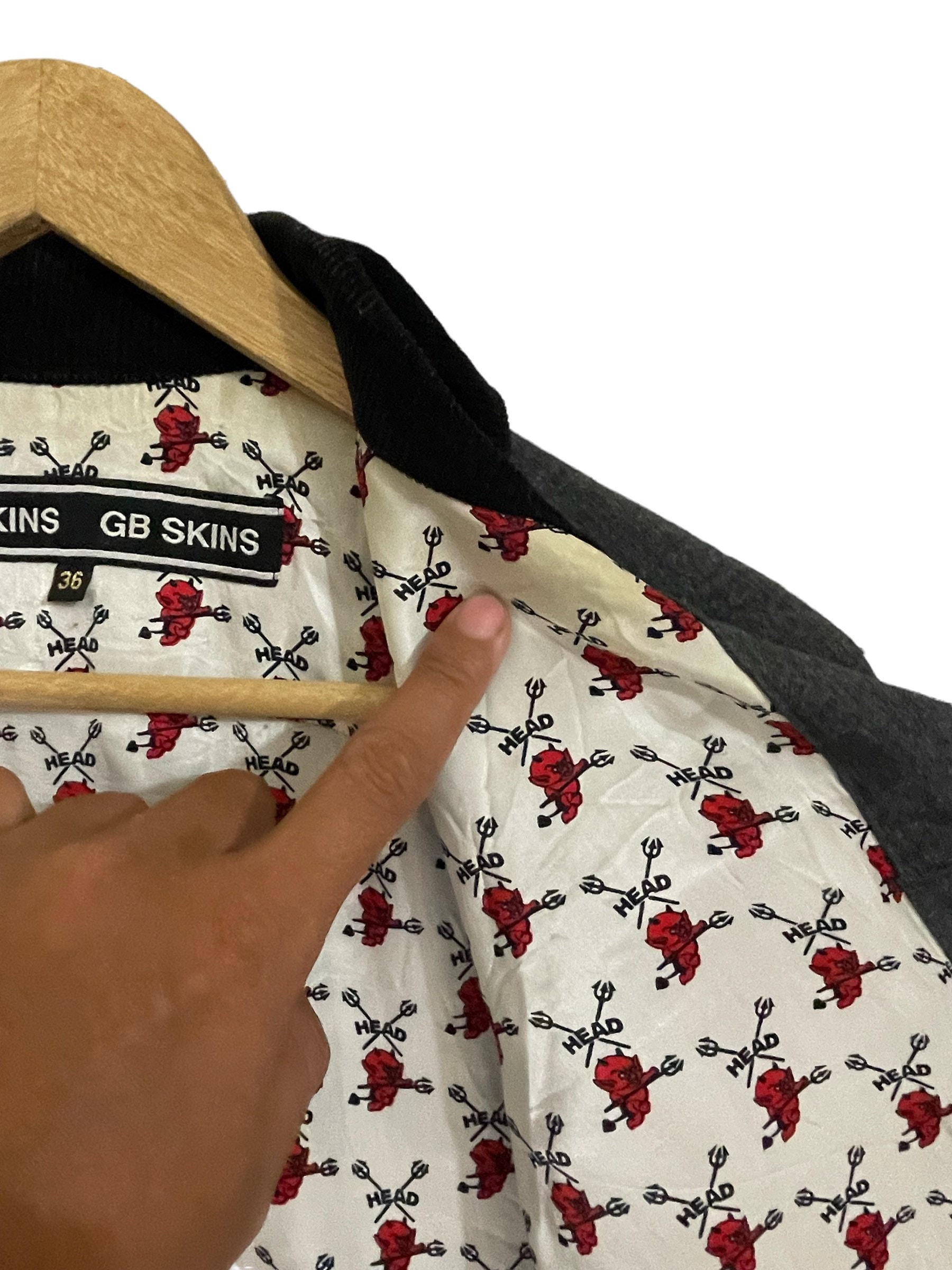 最新発見 Hot Sale Vintage GB Skins Jacket Red Head Japanese Brand ジャケット・アウター