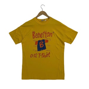 Rare!! Hot Sale!! vintage Benetton tshirt big logo vintage united colors of benetton made in italy
