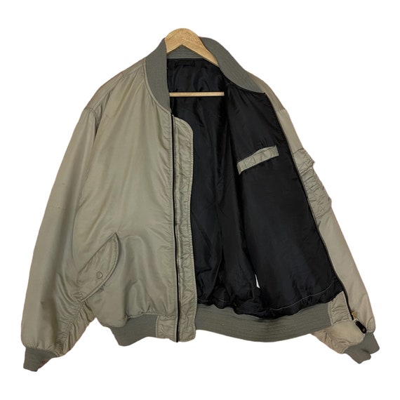 Rare !! Hot Sale !! Vintage bomber jacket militar… - image 3