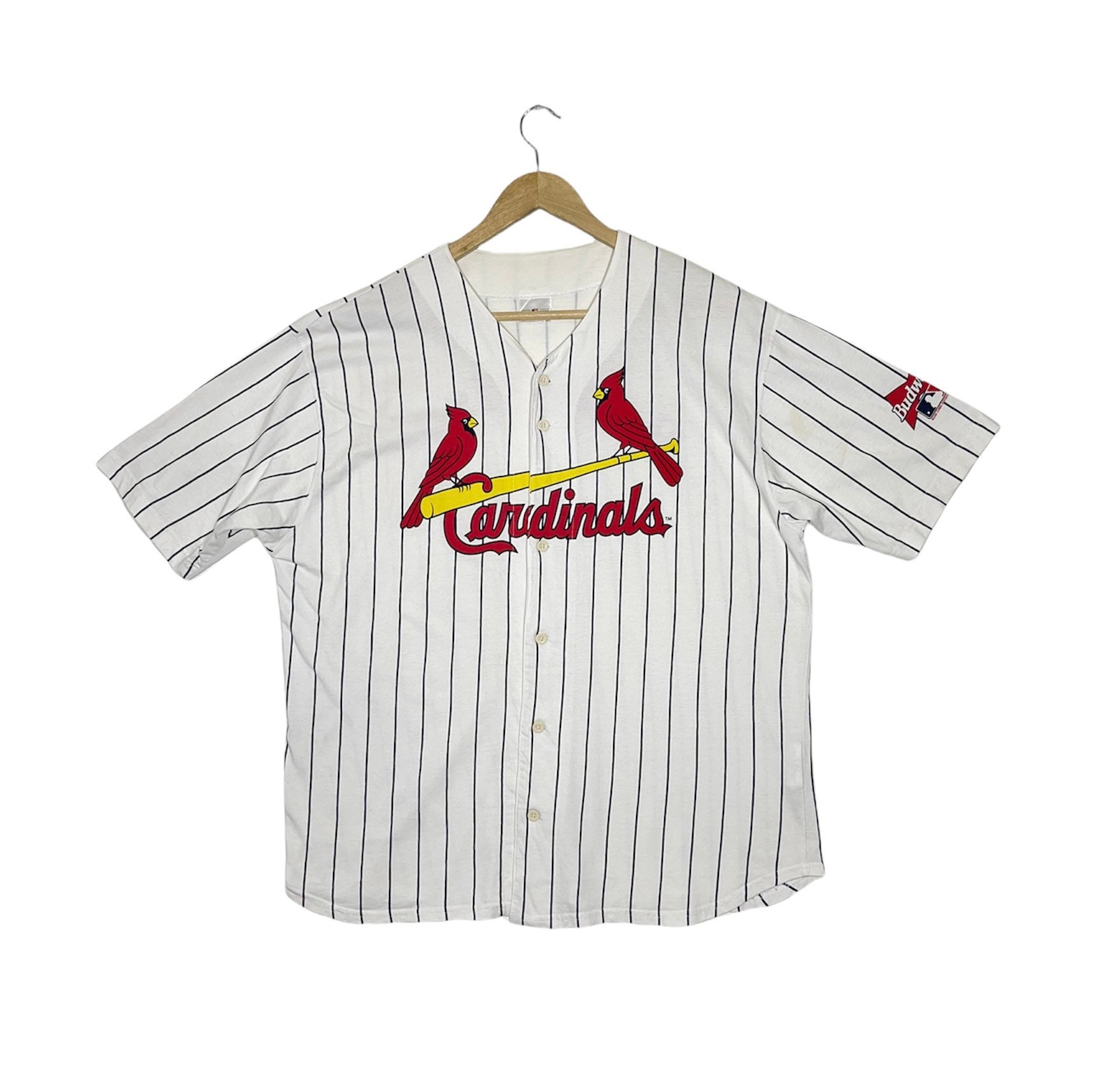 Vintage Cardinals MLB Tshirt Button up Major League Baseball 