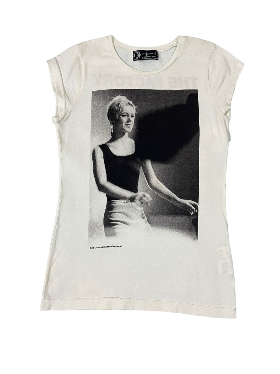 HYSTERIC GLAMOUR - Andy Warhol 花柄Tシャツ HYSTERIC GLAMOUR × ANDY WARHOL Edie Sedgwick White T-shirt