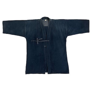 Vintage Japanese traditional kimono vintage haori noragi jacket indigo blue jacket harajuku