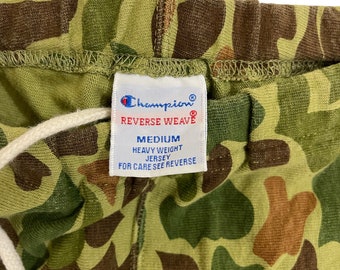 Buy Hot Sale Rare Vintage Champion Reverse Weave Short Pant Camo