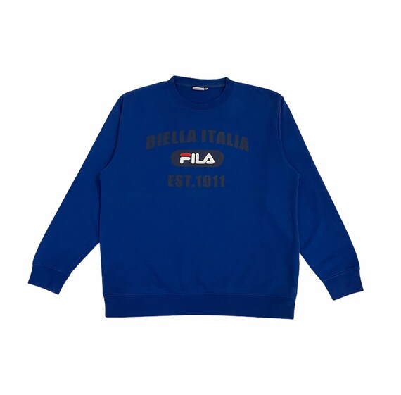 Hot Sale Vintage Fila Sweatshirt Big Logo Spellout Fila Crewneck Streetwear Etsy