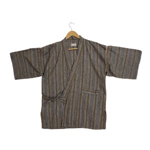 Hot Sale vintage Weldon kimono vintage jinbei stripe vintage yukata jacket vintage janpanese kimono vintage hanten jaceket kimono jacket