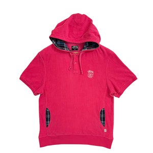 Heißer Verkauf seltene Stussy Hoodie Kurzarm stussy Streetwear