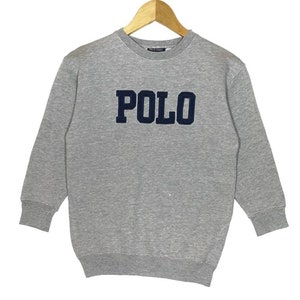 Rare!! Hot Item!! Vintage Polo Sport Ralph Lauren Sweatshirt Embroidered Logo Big Logo Spellout Size Small Kids Activewear Streetswear