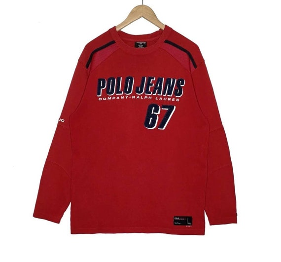 Hot Sale Rare Vintage Polo Jean Company Ralph Lauren Sweatshirt Big Logo Polo Ralph Lauren RL 67 Activewear Streetwear Etsy UK