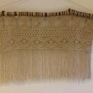 Tête de lit ou tenture macramé