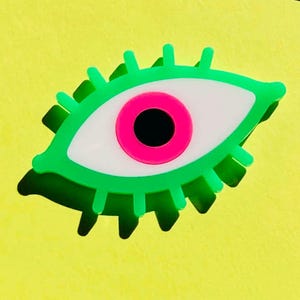 Acrylic Eye Brooch Pin // Protective // Evil Eye // Accessory // Statement Piece // Gift // Energy // Third Eye