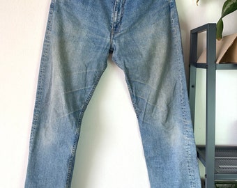 Vintage Levis 512 Distressed Denim Jeans Baggy Size 31