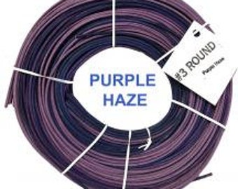 May include: A roll of #3 round purple and blue plastic craft cane labeled "Purple Haze".