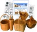 Introduction to Basket Weaving Kit for 5 Baskets 