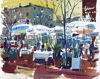 Central Europe cafe scene