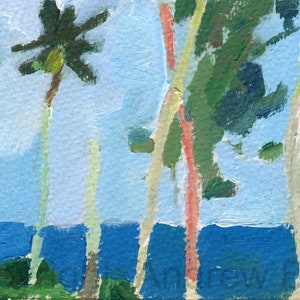 Palm trees by the sea, Tobago