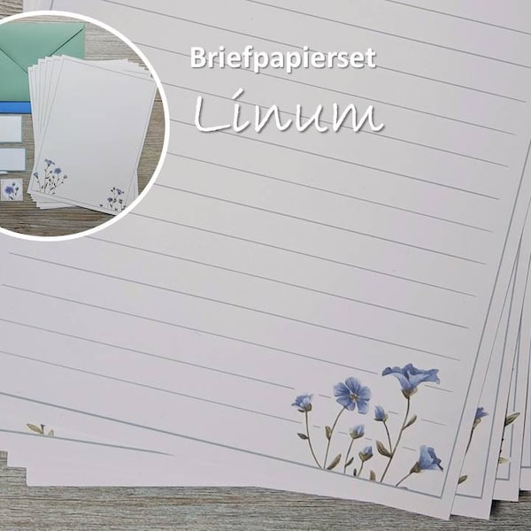 Briefpapierset "Linum"