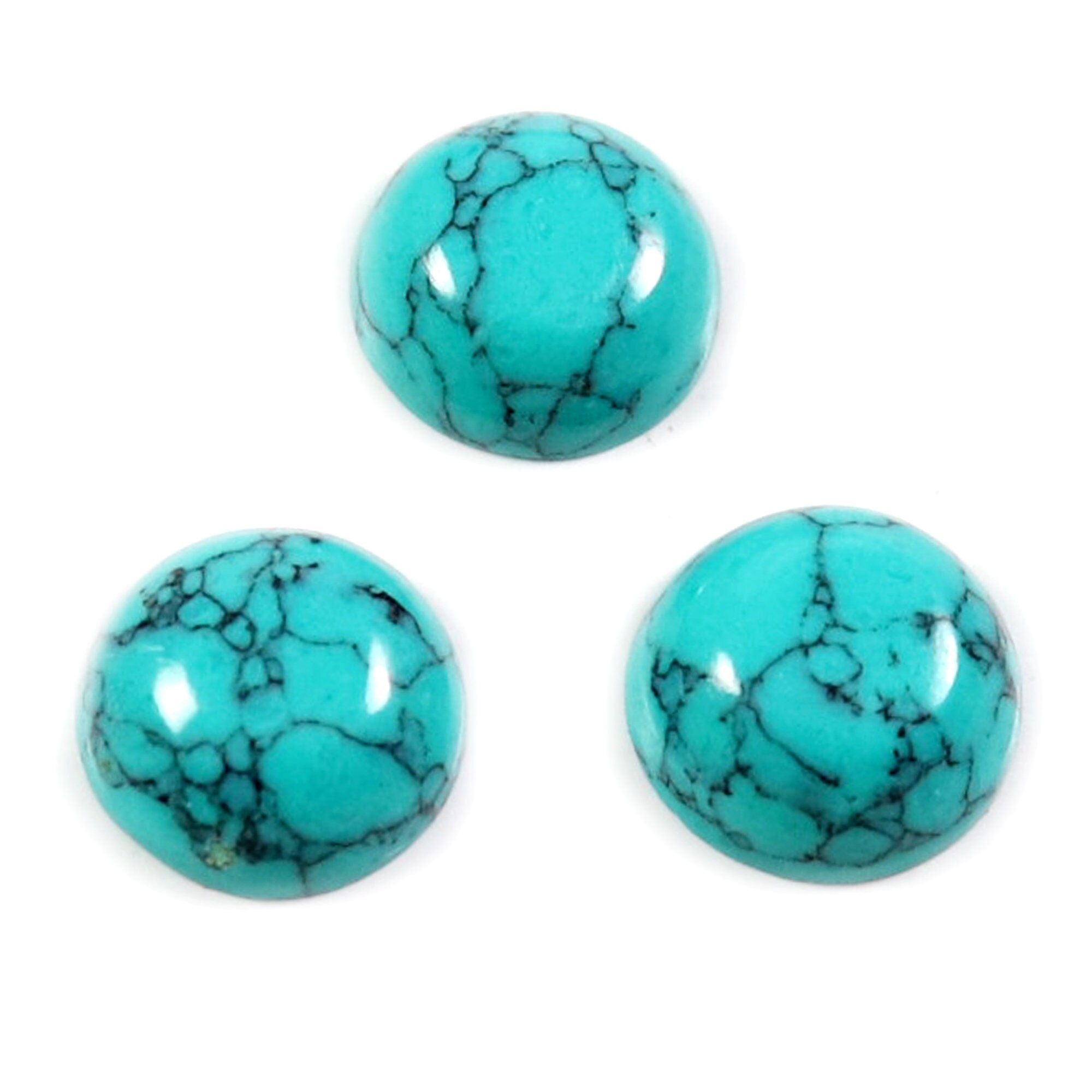 Turquoise Labcreated Cabochon Gemstone Wholesale Lot Round Etsy UK