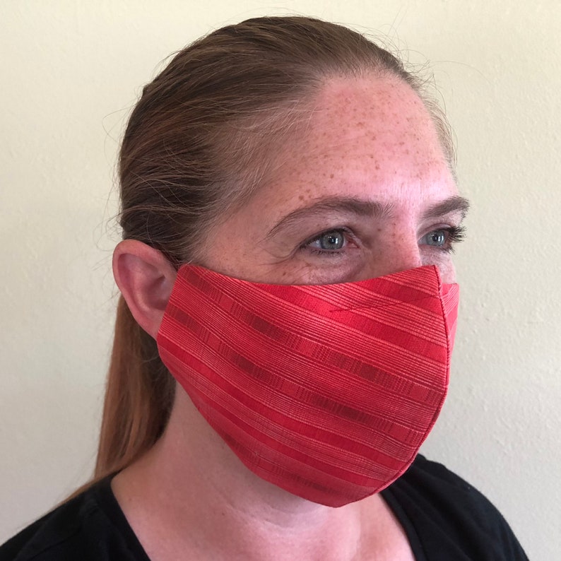 Filter-style Cloth Mask with Comfort Cord Lock Ties and Nose | Etsy