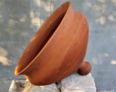 Vintage Extra Large Ceramic planter Red Clay Amphora Garden Home Patio Plant holder Handmade Rustic home decor Farmhouse Gift
