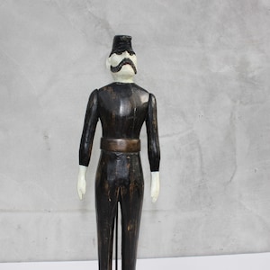 Rare American Carved Figurine of a Civil War Soldier with Moving Hands, Early 20th Century, Love History Collectors Christmas Gift